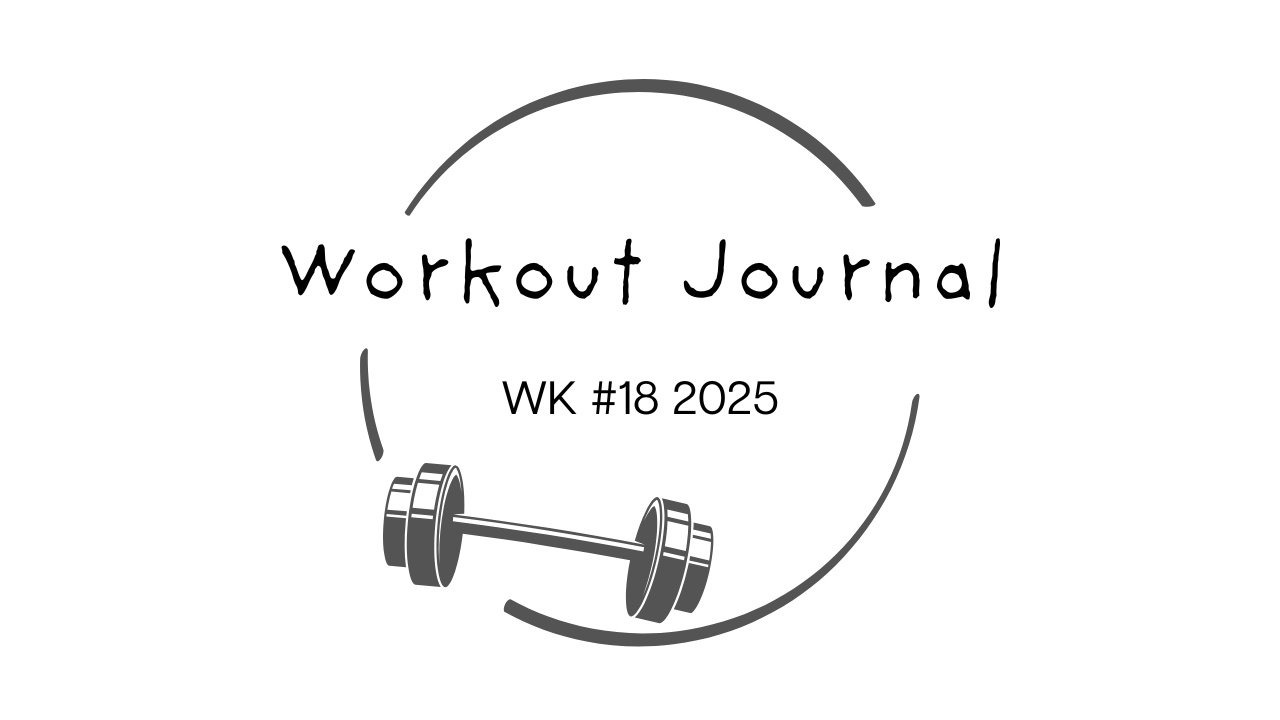 Wk 18-2025 Workout Journal